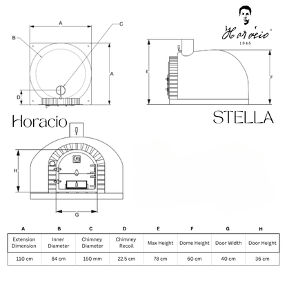 Stella - White with Grey Brick Arch