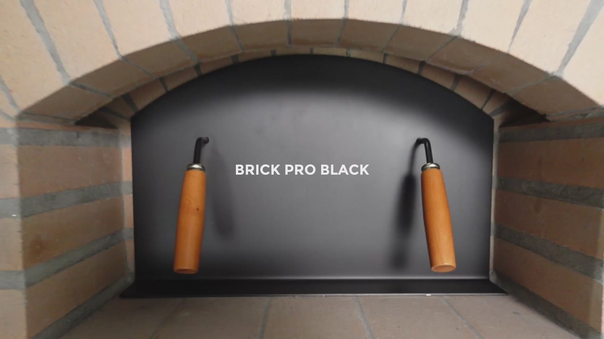 Wood Fired Oven Brick Pro Black